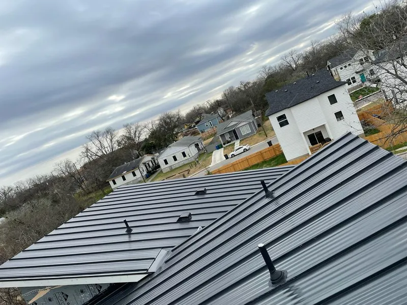 Standing seam metal roof panels with vents for Skylight Repair in North Royalton